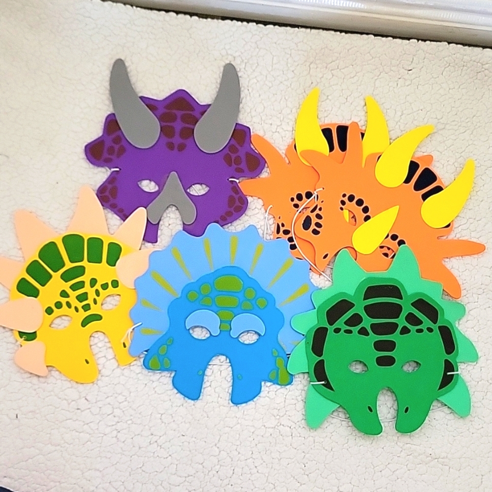 Foam Dinosaur Masks, Party Favors For Children, 6 units
